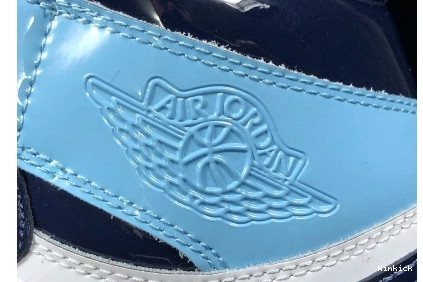 CD0461-401 LEATHER JORDAN BLUE CHILL UNC PATENT AIR 1 0807